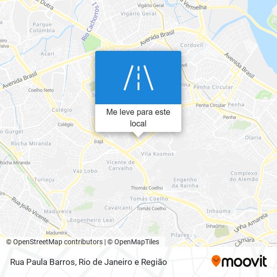 Rua Paula Barros mapa