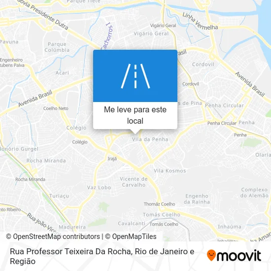Rua Professor Teixeira Da Rocha mapa