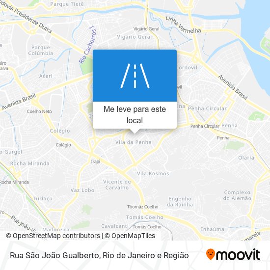 Rua São João Gualberto mapa