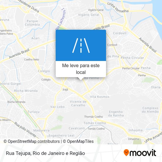 Rua Tejupa mapa