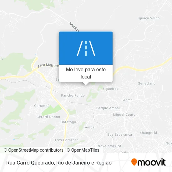 Rua Carro Quebrado mapa