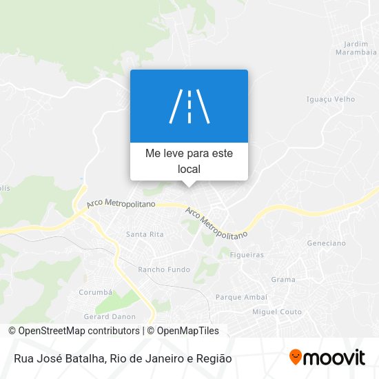 Rua José Batalha mapa