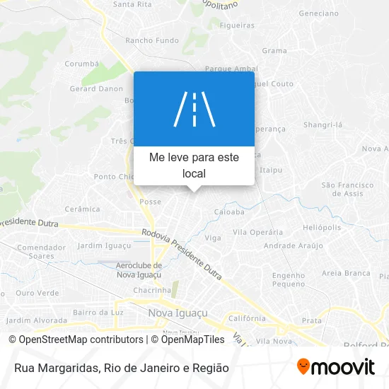 Rua Margaridas mapa