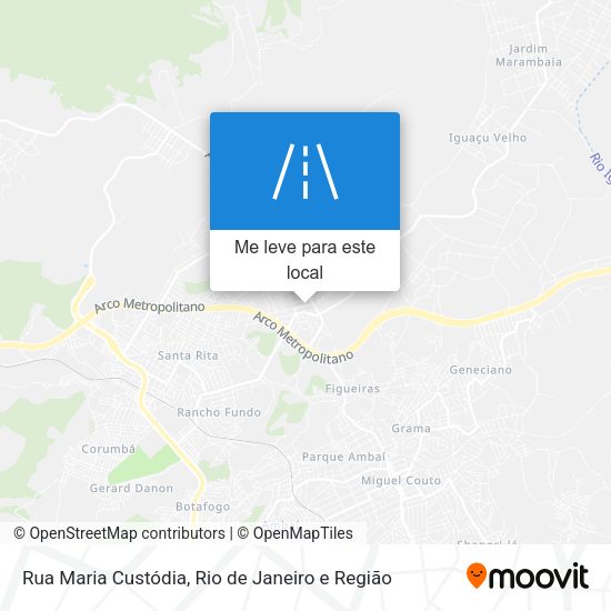 Rua Maria Custódia mapa