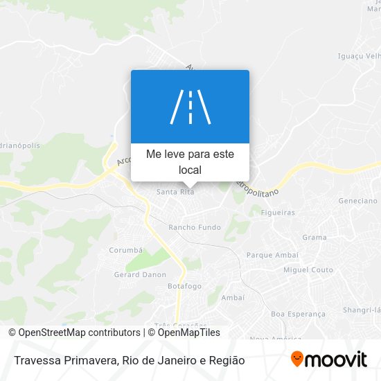 Travessa Primavera mapa