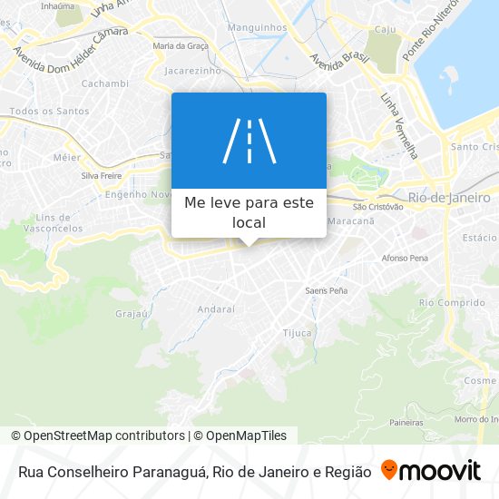 Rua Conselheiro Paranaguá mapa