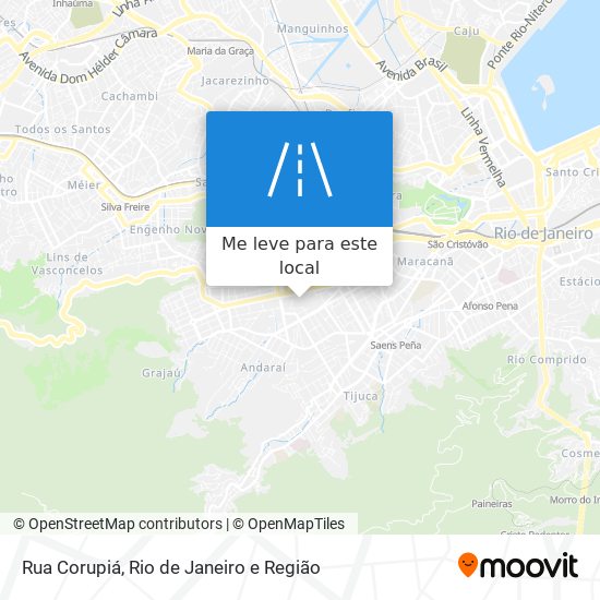 Rua Corupiá mapa