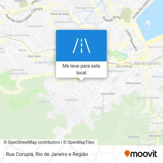 Rua Corupiá mapa