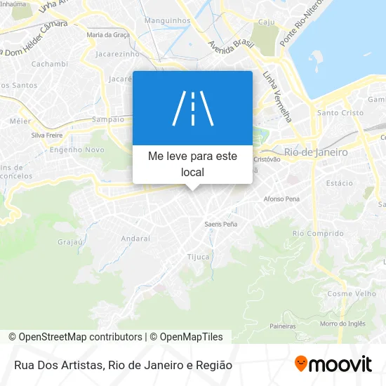 Rua Dos Artistas mapa