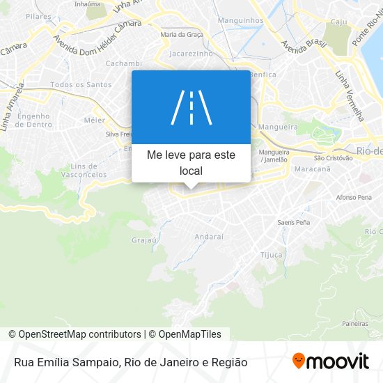 Rua Emília Sampaio mapa