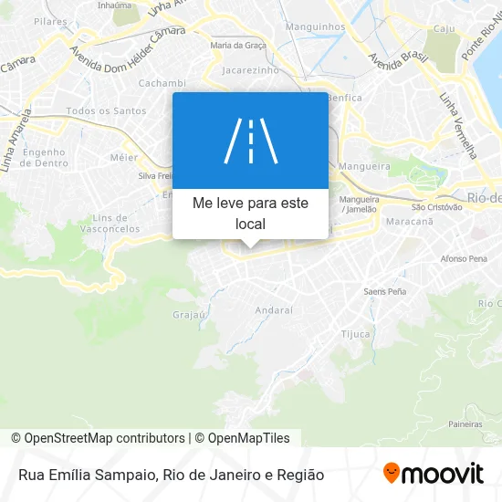 Rua Emília Sampaio mapa