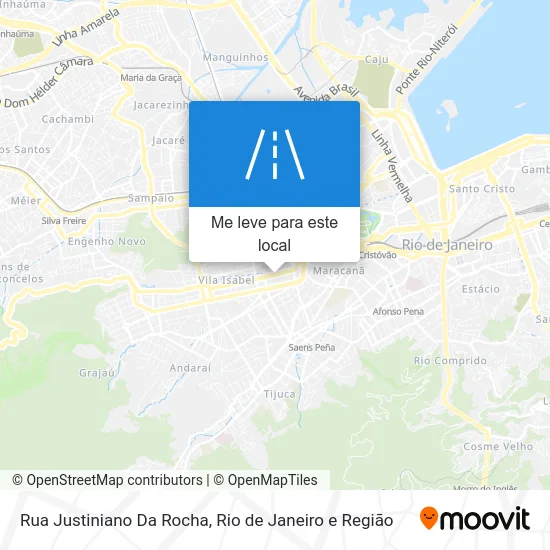 Rua Justiniano Da Rocha mapa