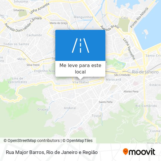 Rua Major Barros mapa
