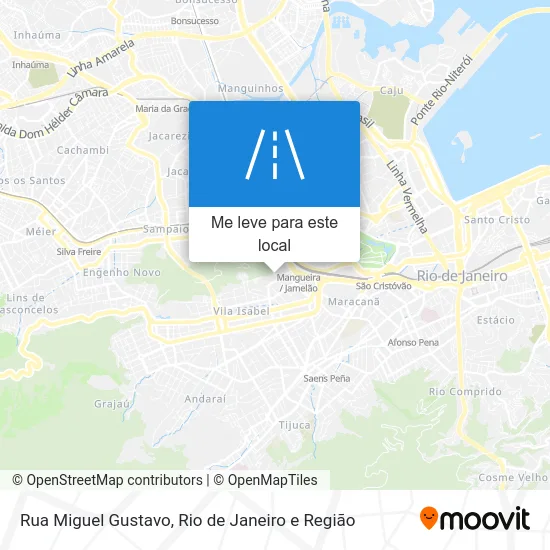 Rua Miguel Gustavo mapa