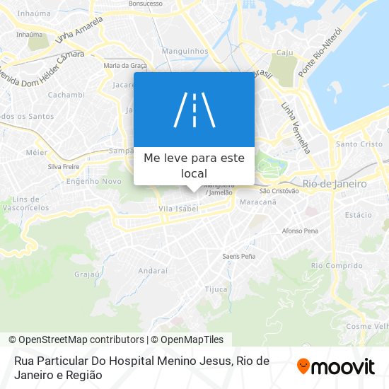 Rua Particular Do Hospital Menino Jesus mapa