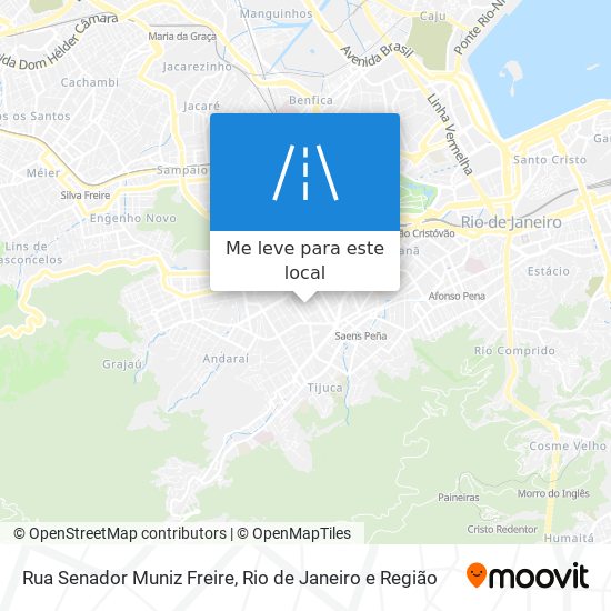 Rua Senador Muniz Freire mapa