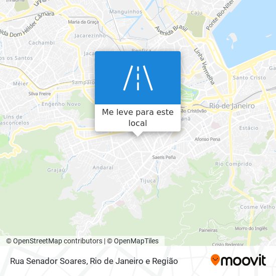 Rua Senador Soares mapa