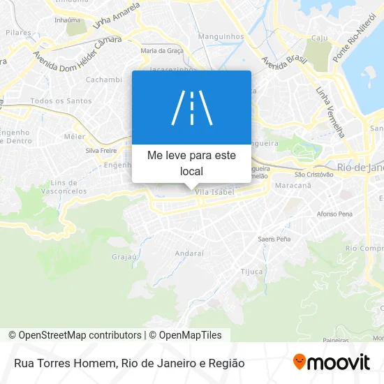 Rua Torres Homem mapa