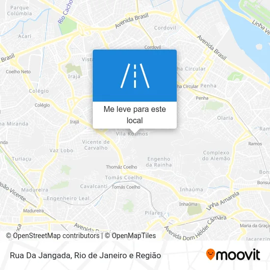 Rua Da Jangada mapa
