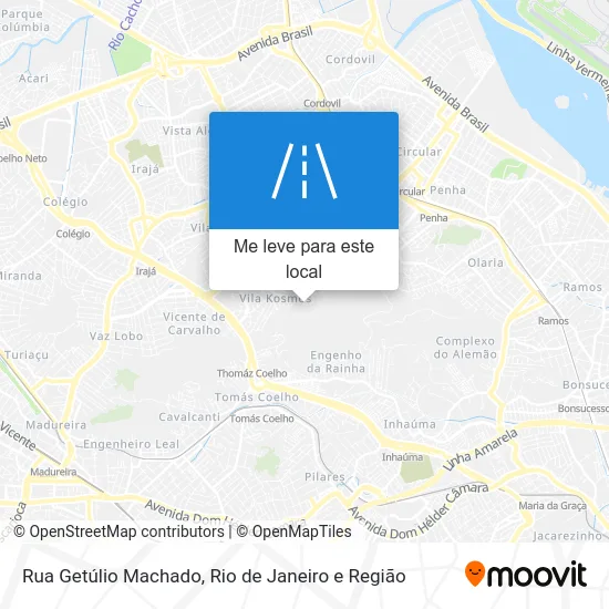 Rua Getúlio Machado mapa