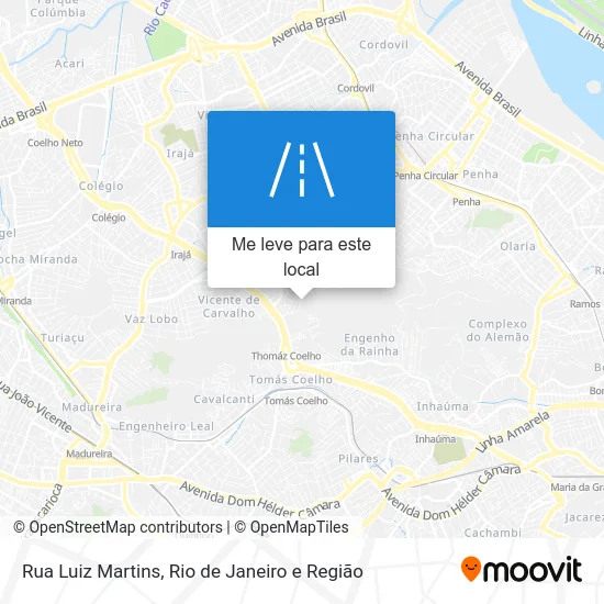 Rua Luiz Martins mapa