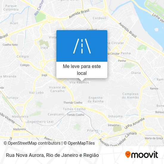 Rua Nova Aurora mapa