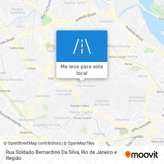 Rua Soldado Bernardino Da Silva mapa