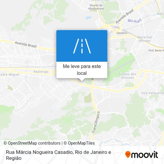 Rua Márcia Nogueira Casadio mapa
