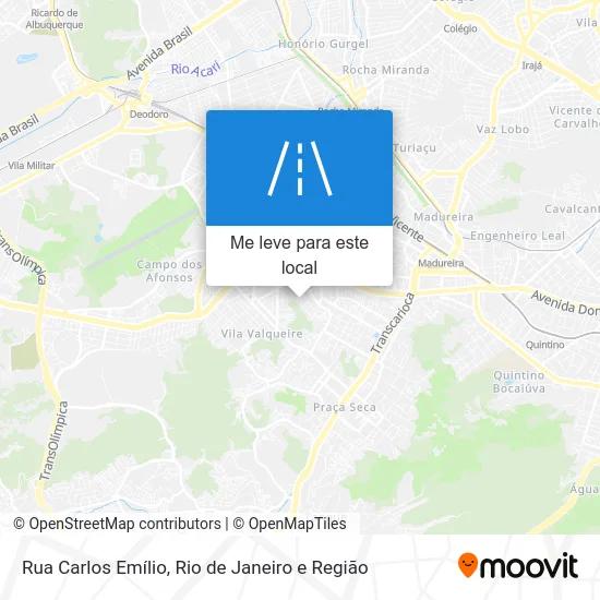 Rua Carlos Emílio mapa