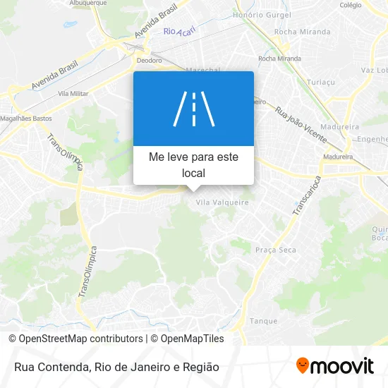 Rua Contenda mapa