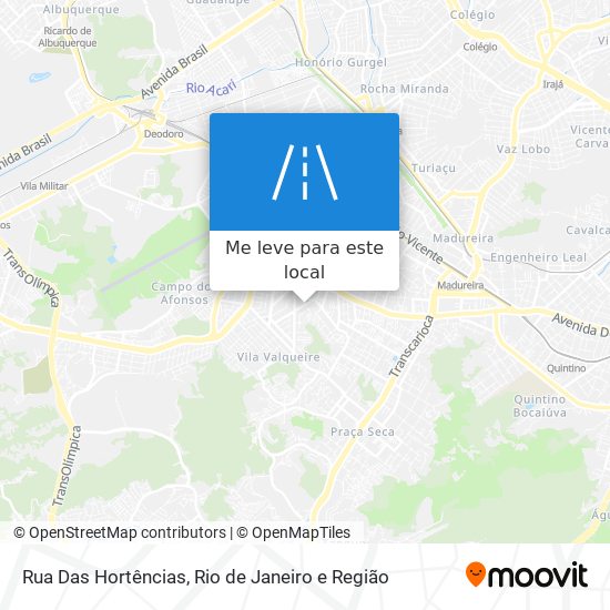 Rua Das Hortências mapa