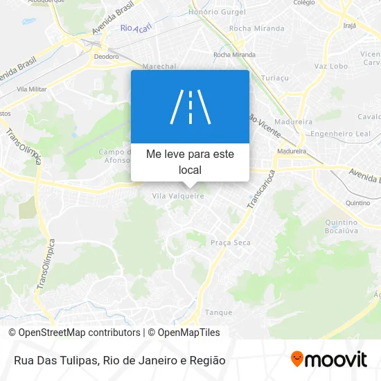Rua Das Tulipas mapa
