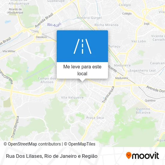 Rua Dos Lilases mapa