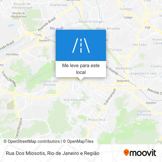 Rua Dos Miosotis mapa