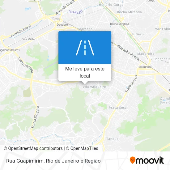 Rua Guapimirim mapa