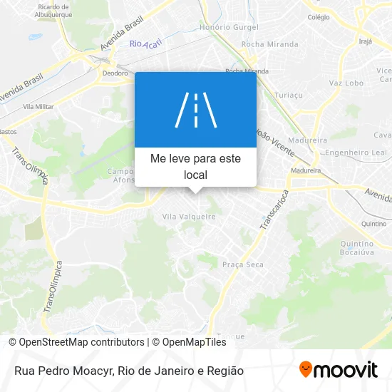 Rua Pedro Moacyr mapa