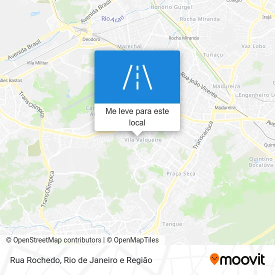 Rua Rochedo mapa