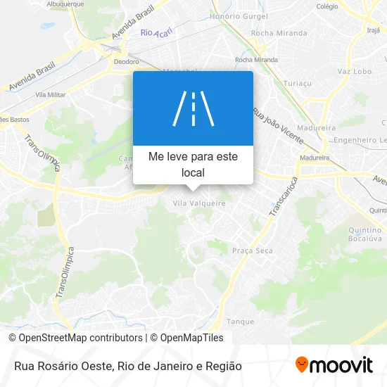 Rua Rosário Oeste mapa