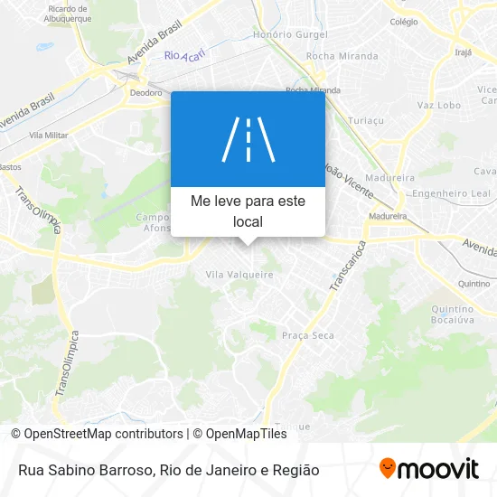 Rua Sabino Barroso mapa