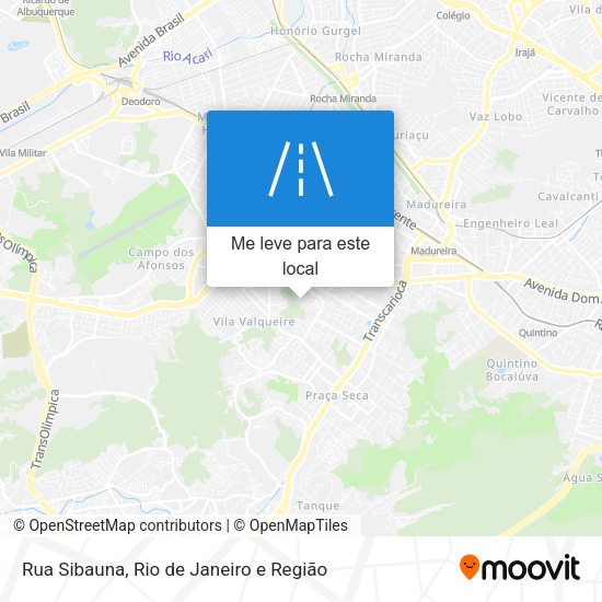 Rua Sibauna mapa