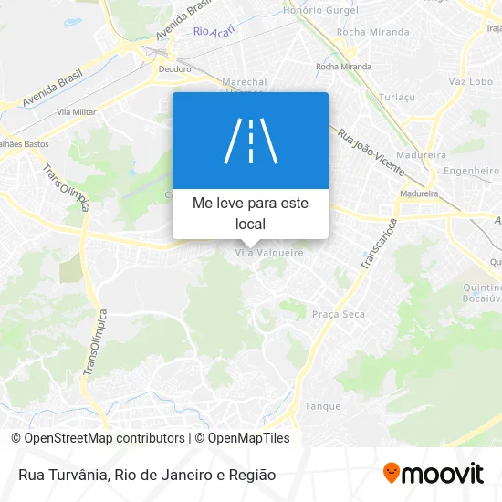 Rua Turvânia mapa