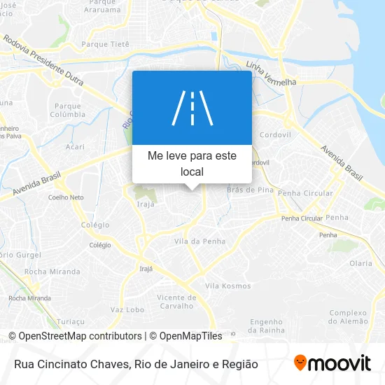 Rua Cincinato Chaves mapa