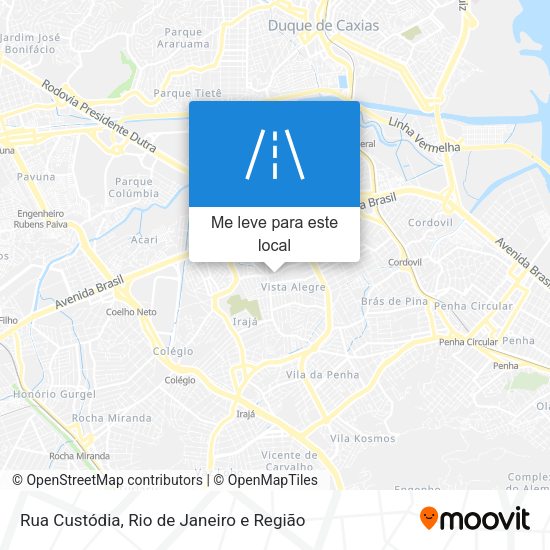 Rua Custódia mapa