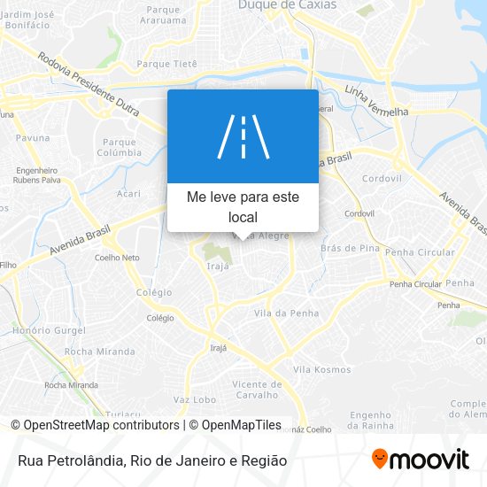 Rua Petrolândia mapa