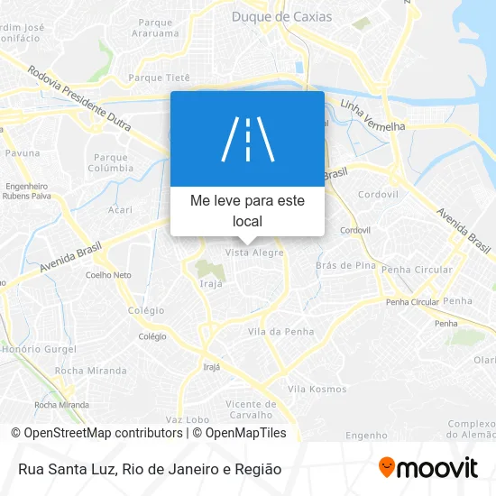 Rua Santa Luz mapa