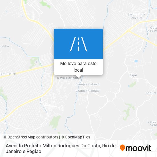Avenida Prefeito Milton Rodrigues Da Costa mapa