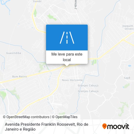 Avenida Presidente Franklin Roosevelt mapa