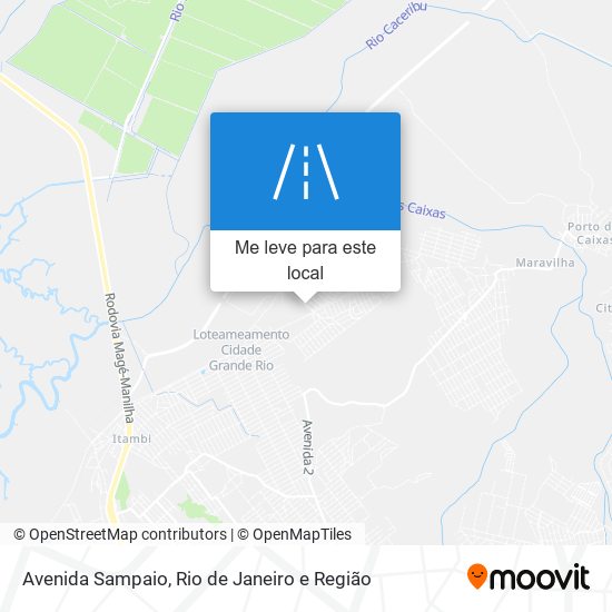 Avenida Sampaio mapa