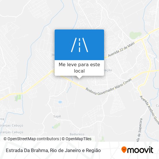 Estrada Da Brahma mapa