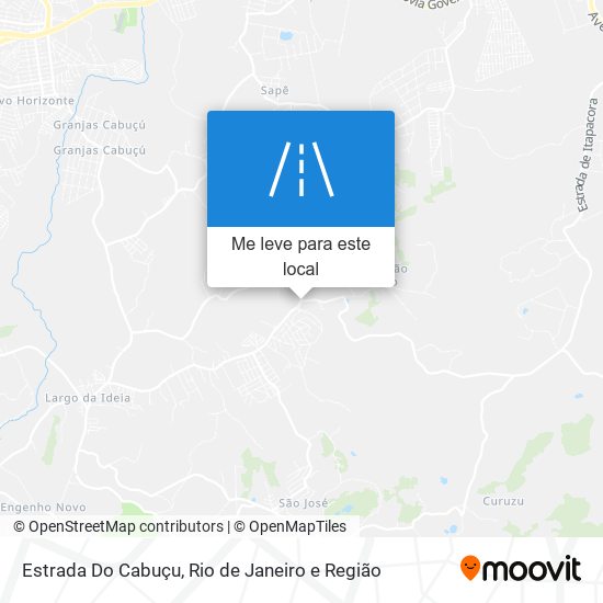 Estrada Do Cabuçu mapa